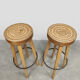 Vintage design wooden barstools 'Swirl'