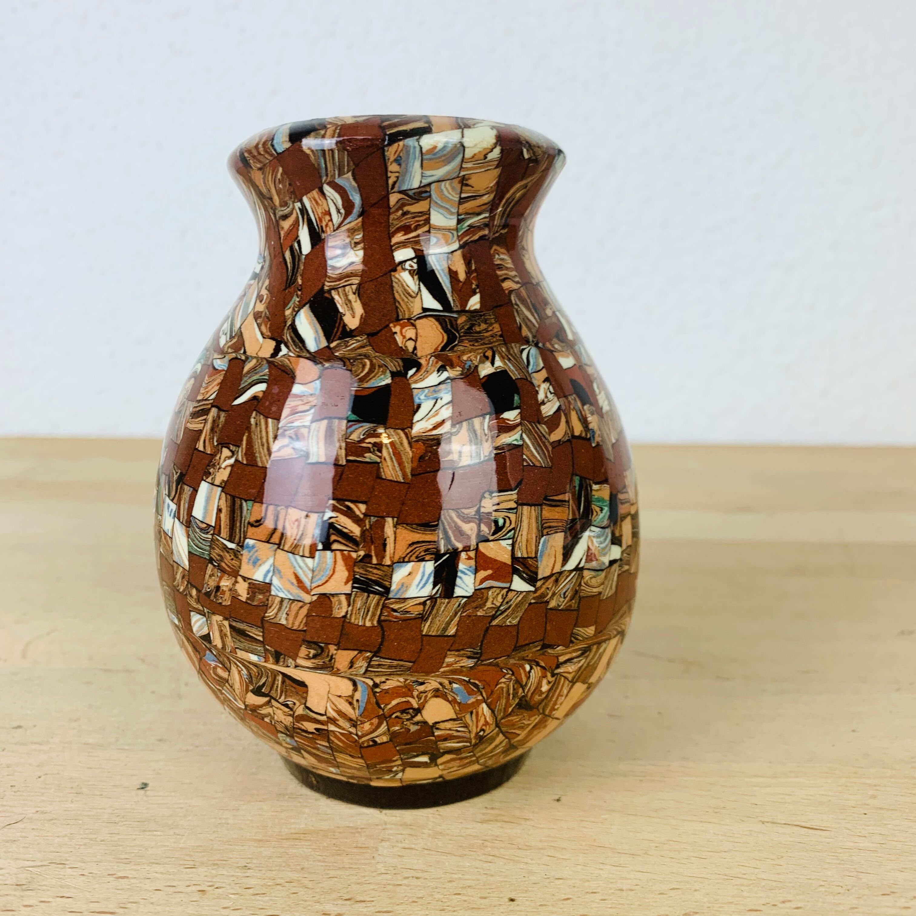Vase Gerbino Vallauris mixed earth