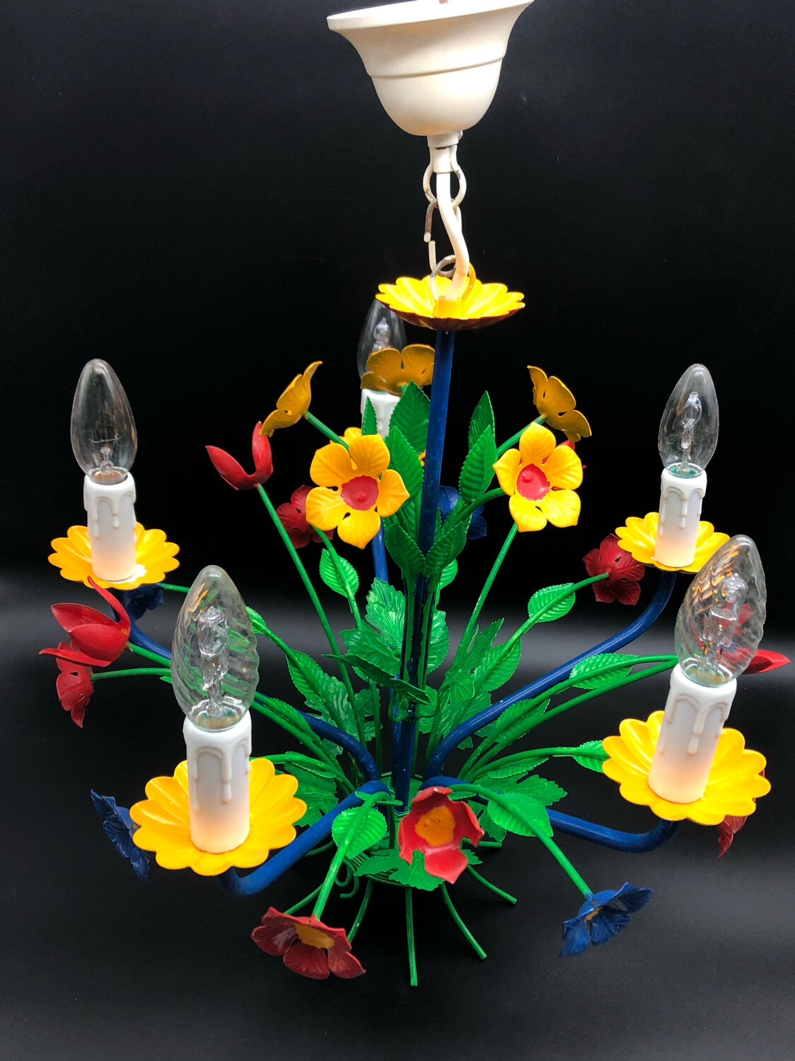 Vintage floral chandelier