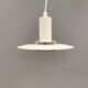 Une lampe suspendue minimaliste blanche de Lyfa Danemark, années 1980.