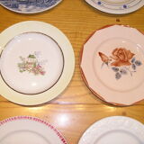 Set of 12 different flat plates
