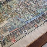 Historical Panorama of the University of Cambridge, Printed in Great Britain, 76 x 61 cm