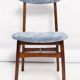 Pair of vintage lavender velvet chairs from the mid-century, designed by Rajmund Hałas, Poland, 1960.