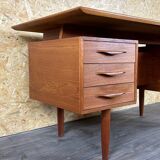 60s 70s teak desk desk Danish Modern Design Denmark