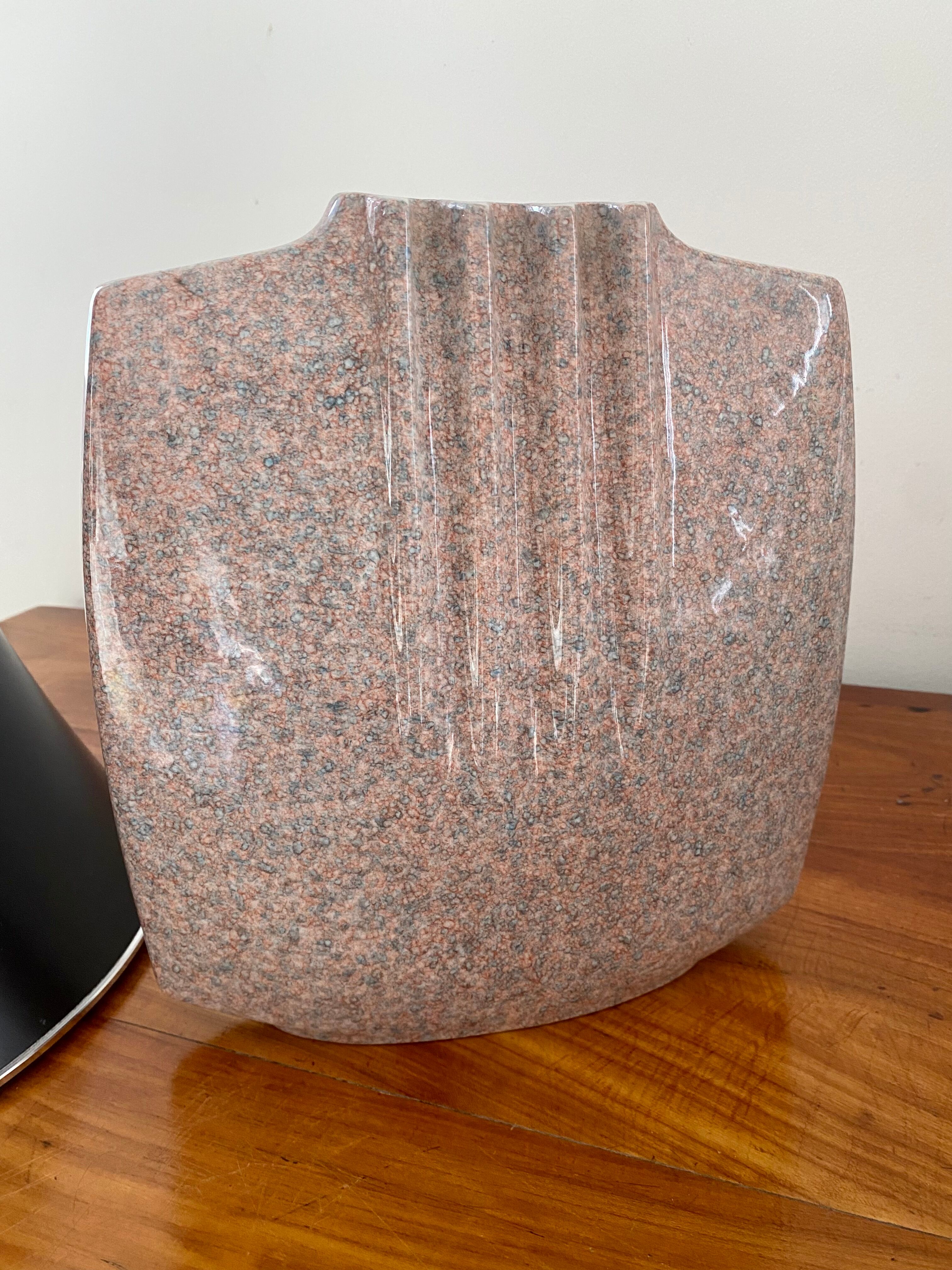 Virebent ceramic vase free form art deco
