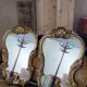 Pair of mirrors style louis xv rocaille in gilded wood carved 1900