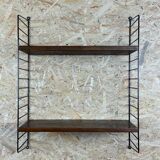 60s 70s oak string shelf module by Kajsa & Nils "Nisse" Strinning Sweden