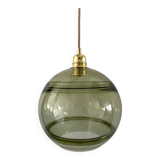 Vintage olive green pendant lamp