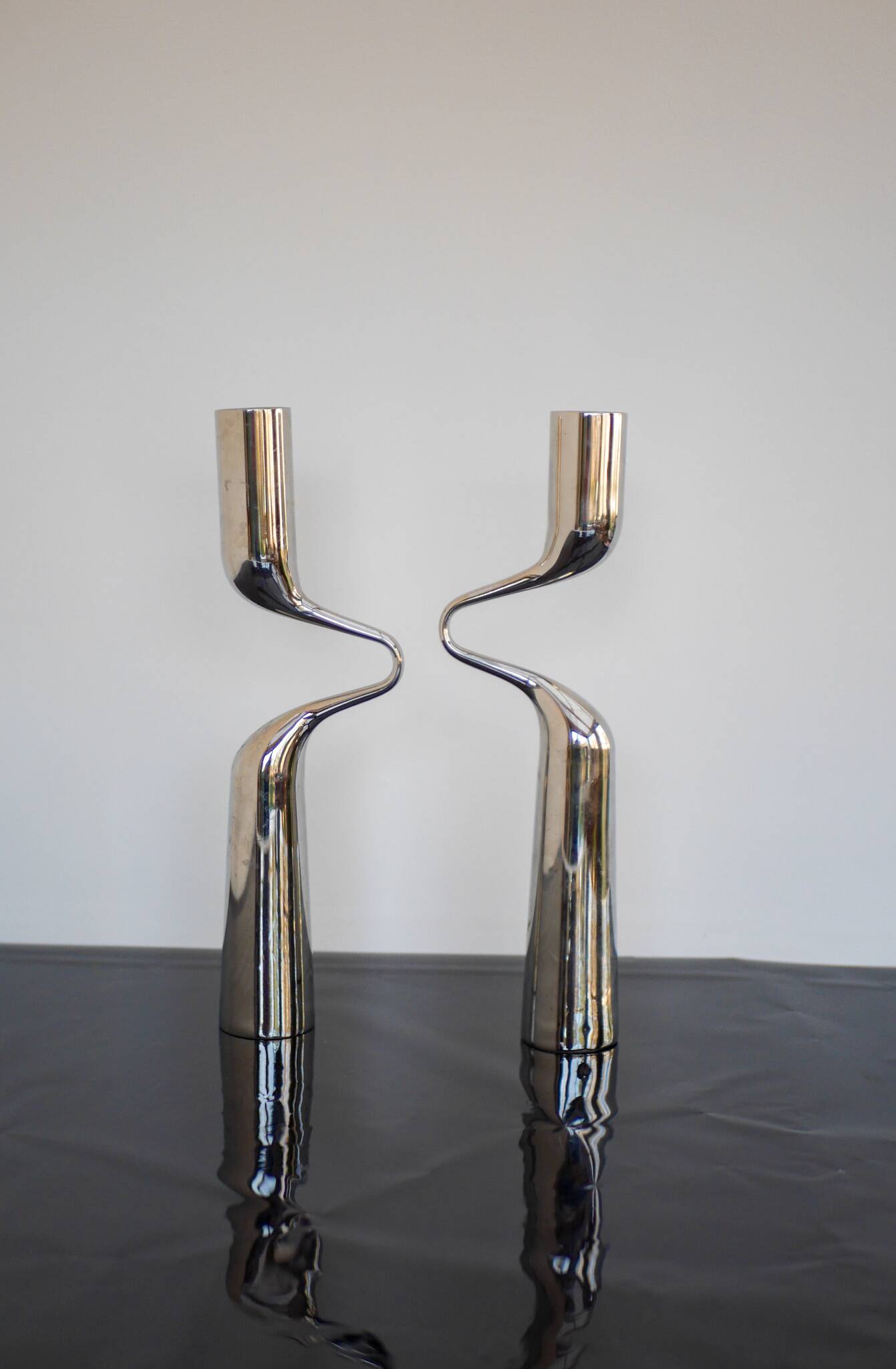 Sculptural Candleholders, 'Tango/Double' Modern Danish design by Mikaela Dörfel
