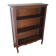 Bibus 3 niveaux-Chêne-Tablettes ajustables-Style Louis XV