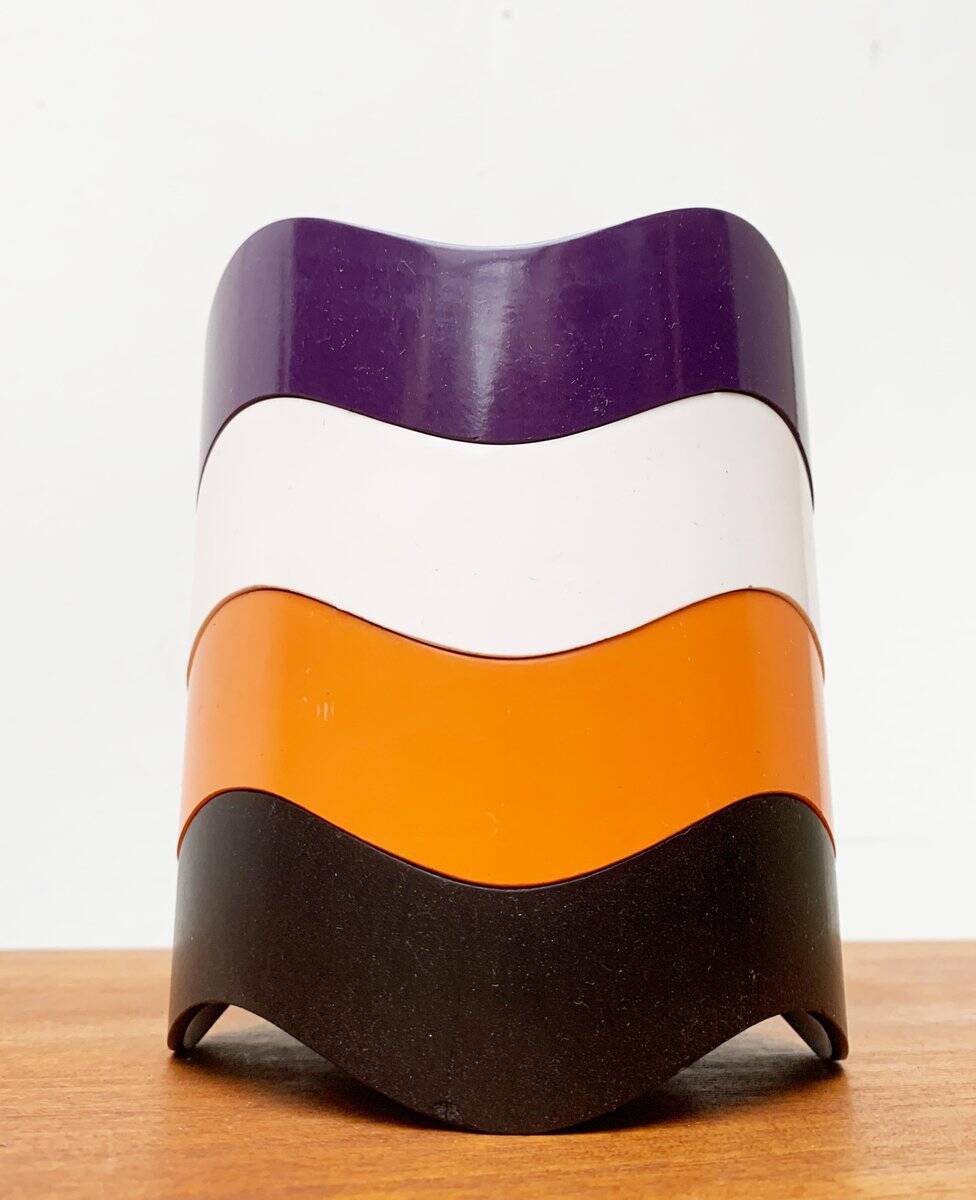 Bowl or ashtray Ulmer Welle German space age mid-century by Walter Zeischegg for Helit, set of 4