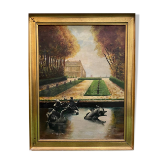 Tableau parc du chateau de Versailles Munier 1938