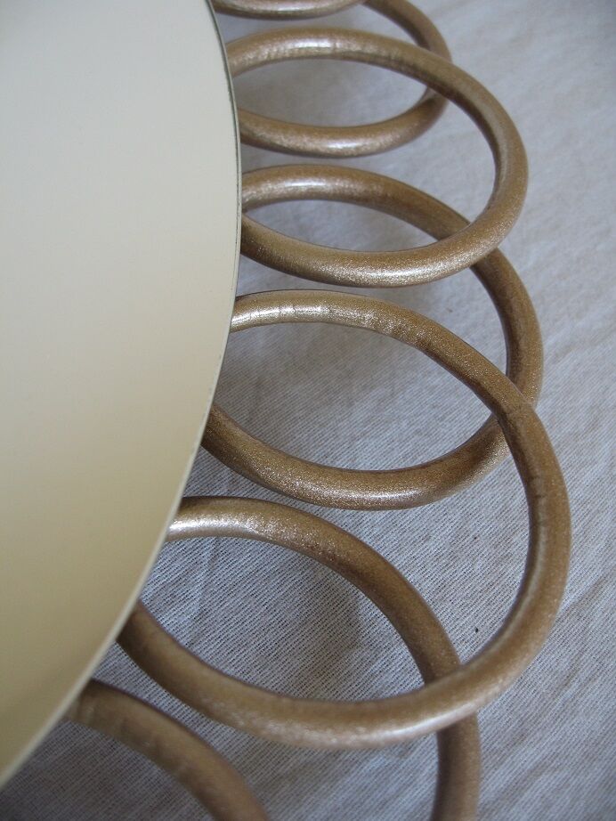 Mirror oval rattan 29cm x 40cm