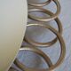 Mirror oval rattan 29cm x 40cm