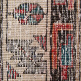 Traditional tribal wool runner rug long handmade oriental wool carpet 100x450cm