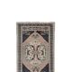 Vintage Turkish Oushak Rug Handwoven 59x200 cm