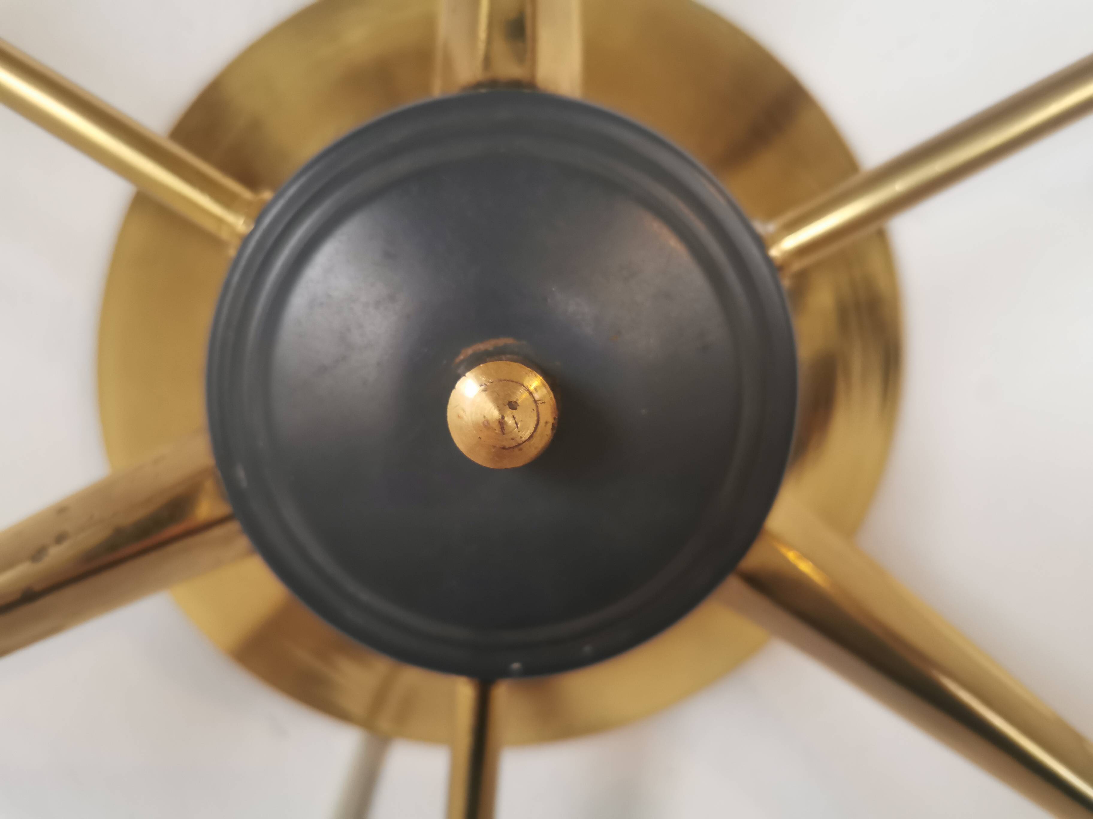 Brass Sputnik ceiling or wall light