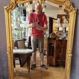 Louis XV gilded mirror