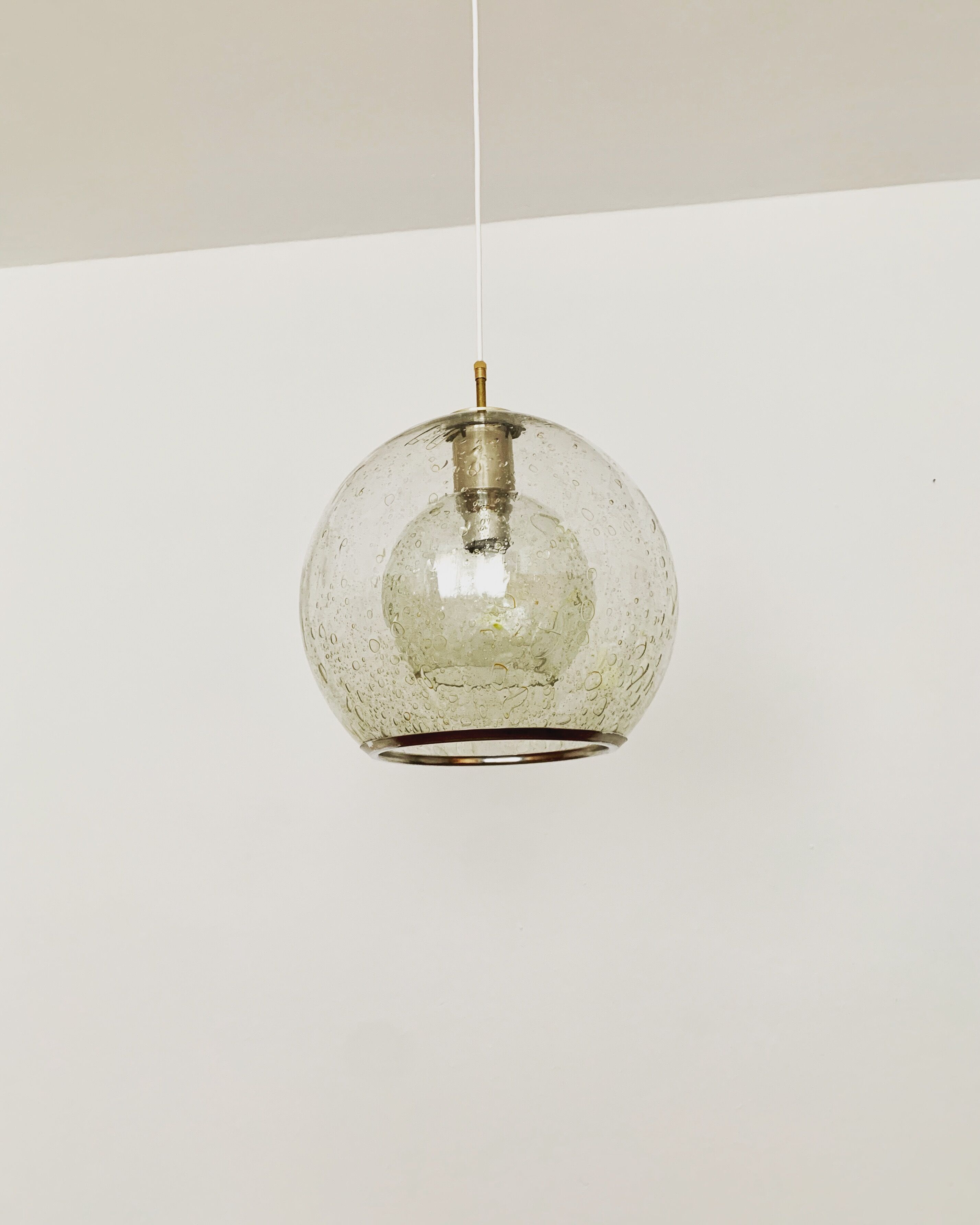 Bubble glass pendant lamp by Doria