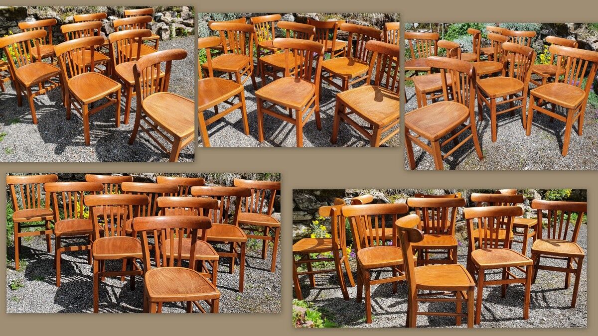 10 luterma bistro chairs 50s