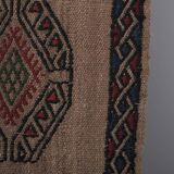 Vintage Turkish Oushak Rug Handwoven 42x402 cm