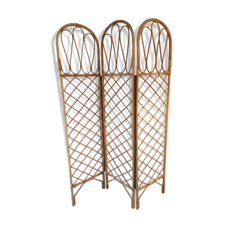Vintage rattan screen