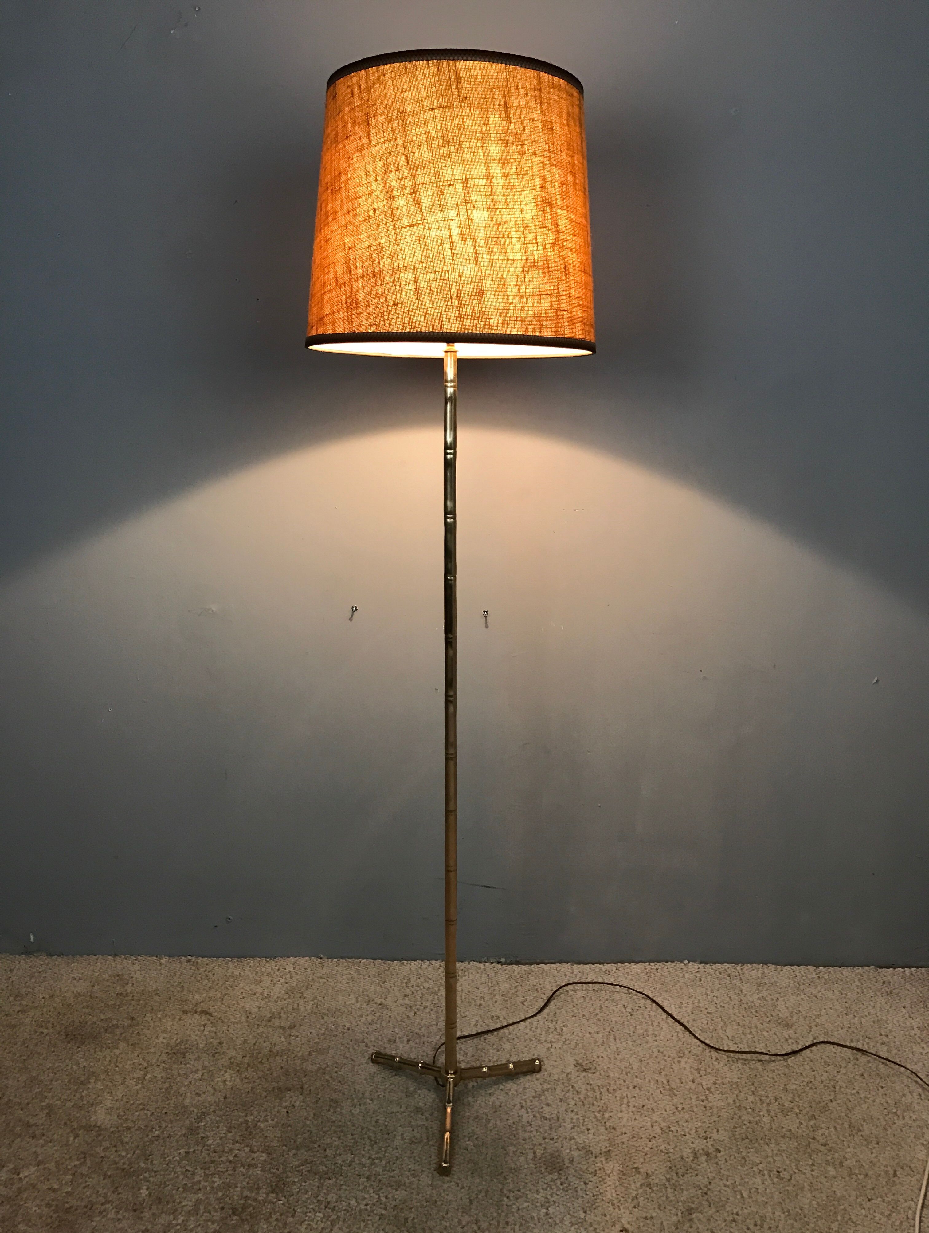 Floor lamp in brass 1960
