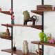 Modular shelving Kai Kristiansen, teak veneer, Danish design 1960s