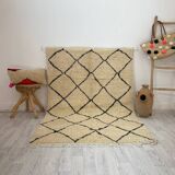 Handmade wool berber rug 200 x 100 cm