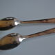 12 small spoons metal silver art deco