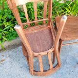 Set of four bistro chairs