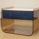 Table de chevet vintage style Michel Dumas en plexiglass, 1970