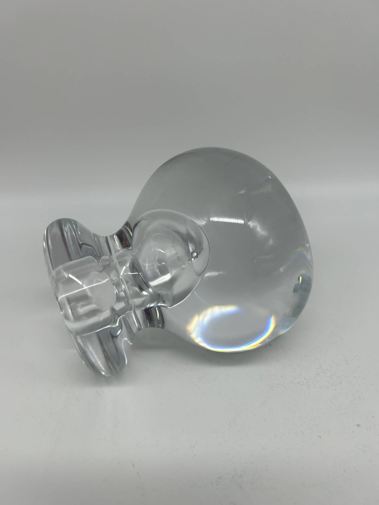 70s crystal candle holder