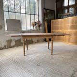 Walnut farmhouse table + extensions