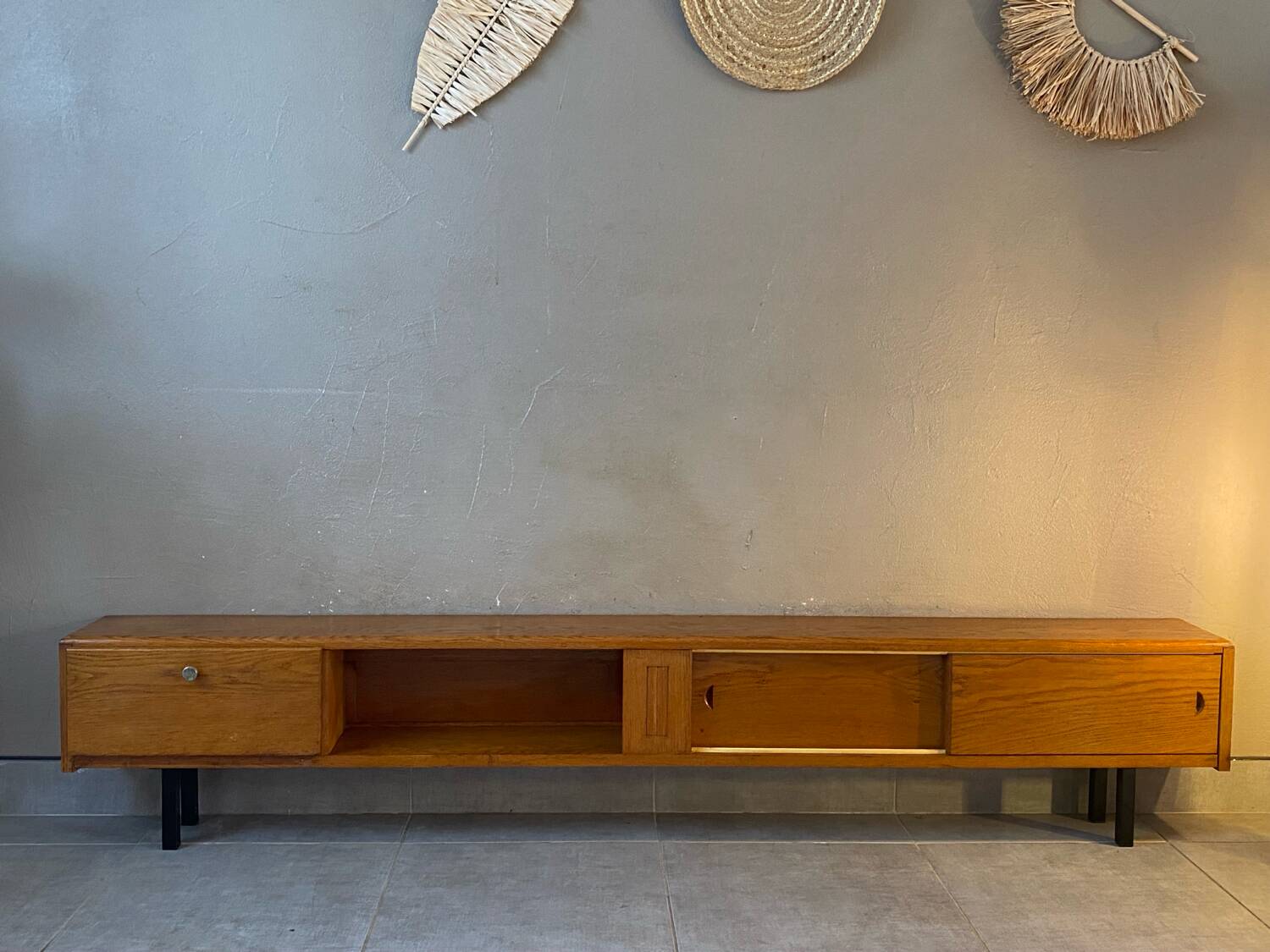 Enfilade vintage en chêne massif ( peu profonde )