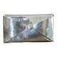 Modernist letter holder jean goardere envelope shape in shiny pewter 1970