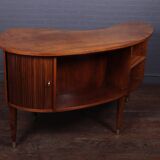 Walnut kidney desk by Tibergaard Nielsen, Denmark, c.1950