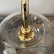 Pair of vintage smoked glass wall lights