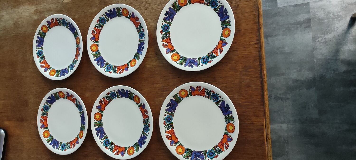 6 flat plates acapulco villeroy and bosch