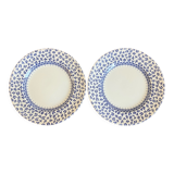2 EIT English porcelain dessert plates