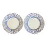 2 EIT English porcelain dessert plates