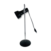Lampe de bureau spot noir et chrome, années 60, réglable