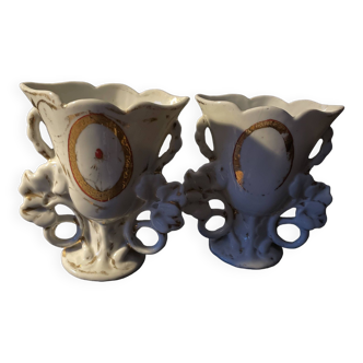 Pair of church vases