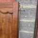 Paire de portes de placard style Louis XV en merisier massif