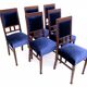 Art Nouveau table and chairs from the 1930s. After renovation.