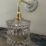 New electrified chiseled glass wall lamp