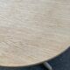 Extendable farmhouse dining table renovated in raw oak 20th century 185cm