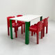 Eretteo dining table with green feet by Orni Halloween for Artemide, 1970