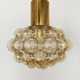 Bubble glass pendant lamp by Helena Tynell for Glashütte Limburg