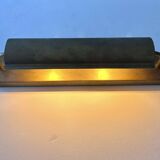 Modernist solid brass wall light, France 1940